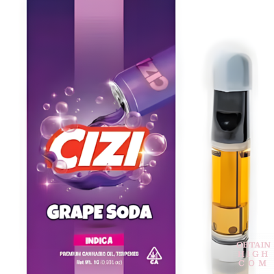 Grape Soda (Indica) 1 Gram Cannabis Cartridge by CIZI obtain high
